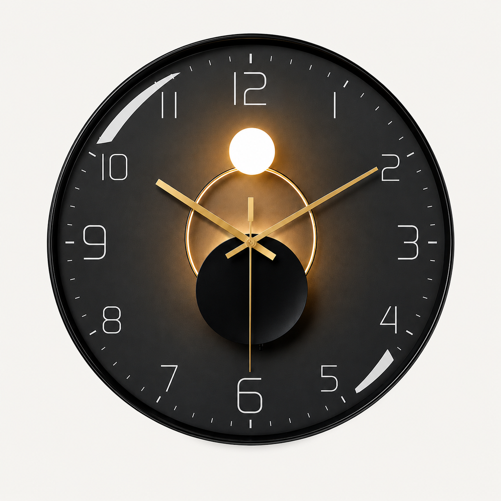 Horloge Murale Eclipse Lumière