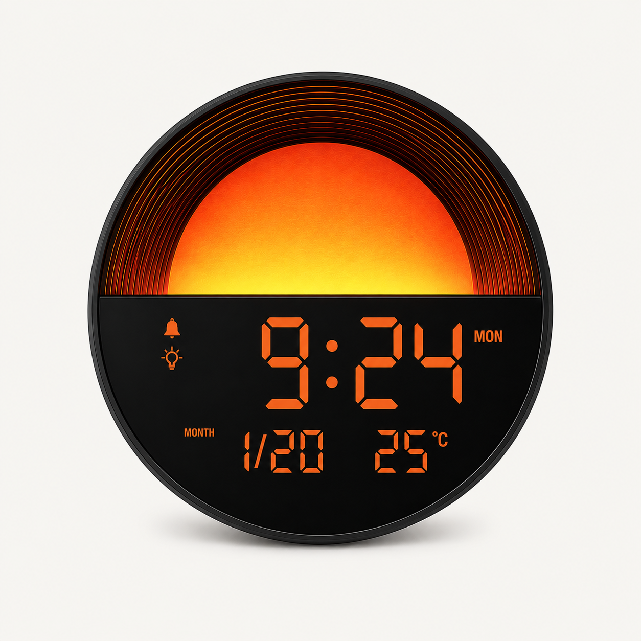 Horloge Murale Sunset LED
