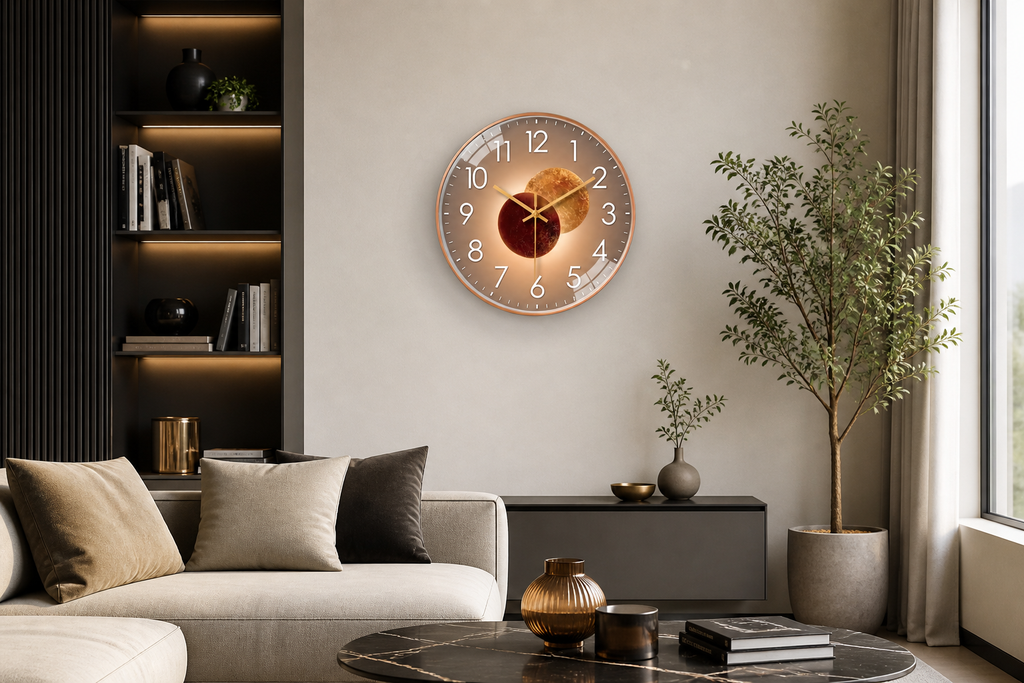 Horloge Murale Eclipse Cosmique
