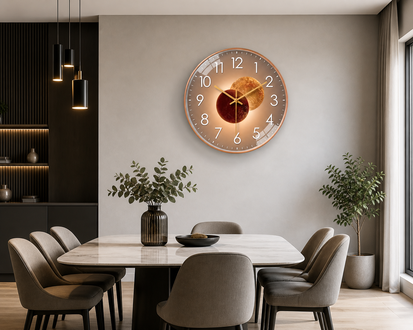 Horloge Murale Eclipse Cosmique