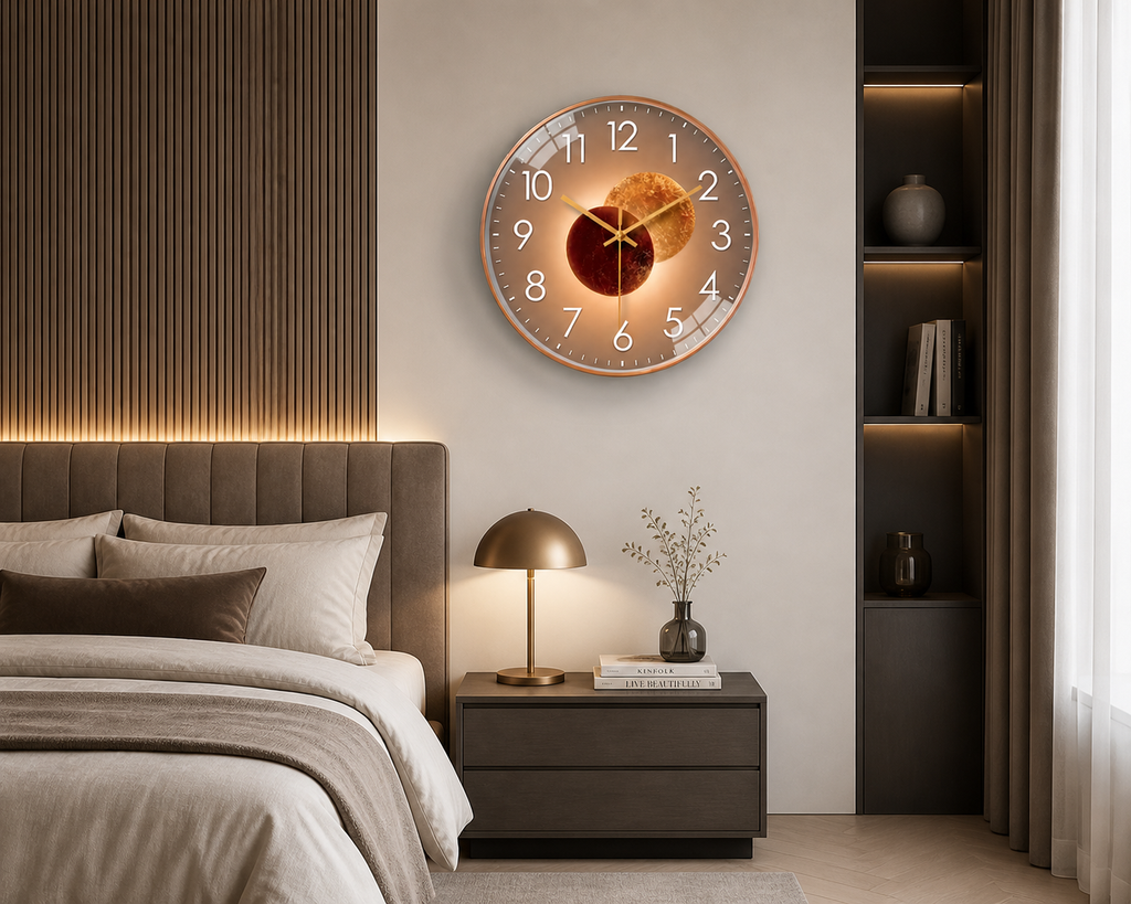 Horloge Murale Eclipse Cosmique