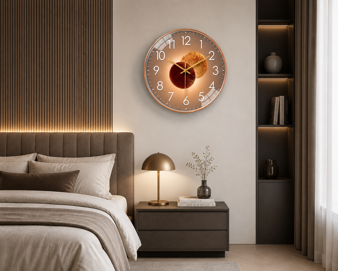 Horloge Murale Eclipse Cosmique