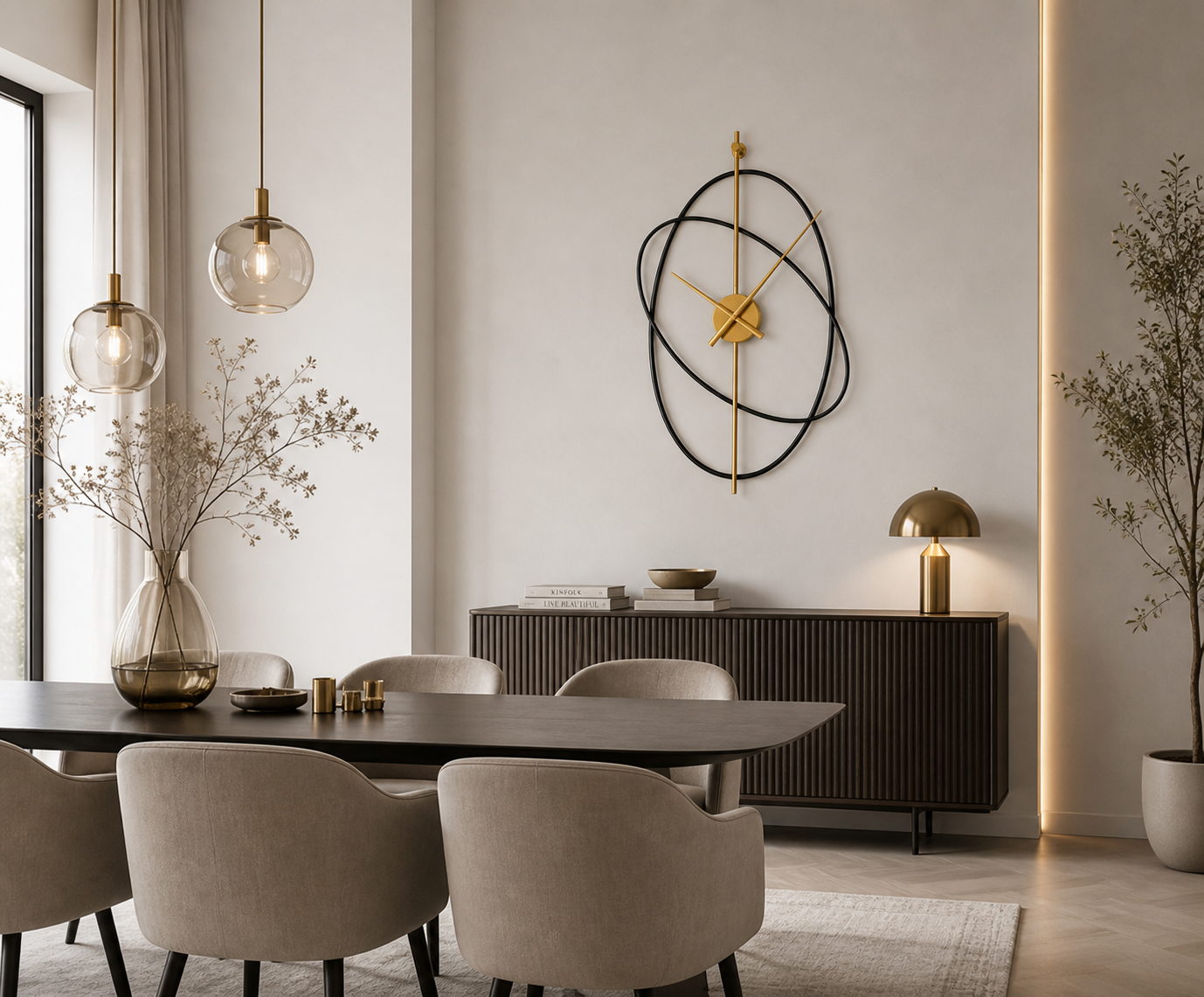Horloge Murale Cercles Prestige
