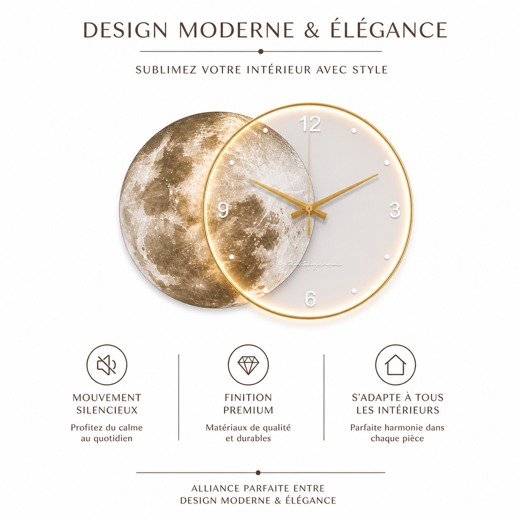 Horloge Murale Luna Prestige