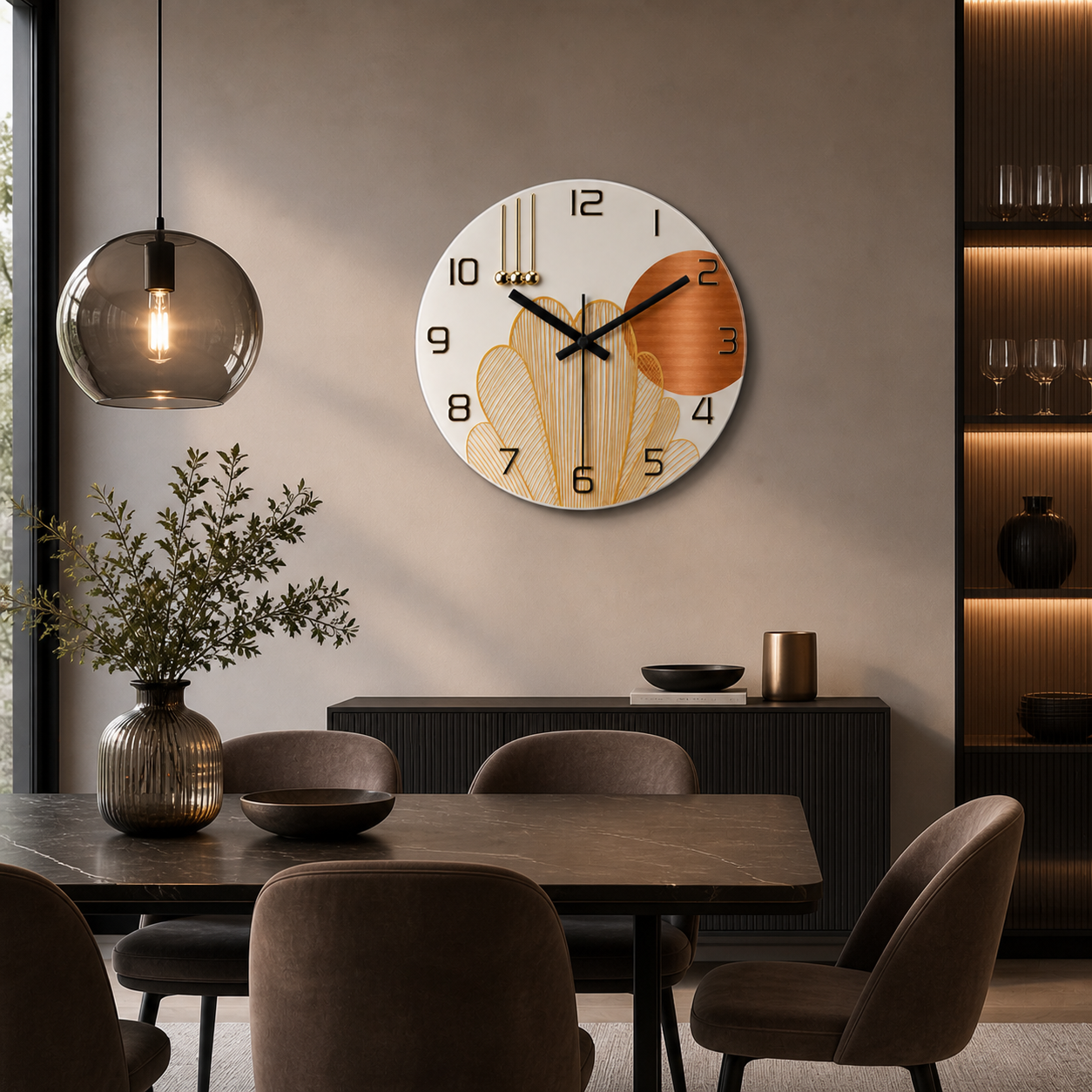 Horloge Murale Élégance Graphique
