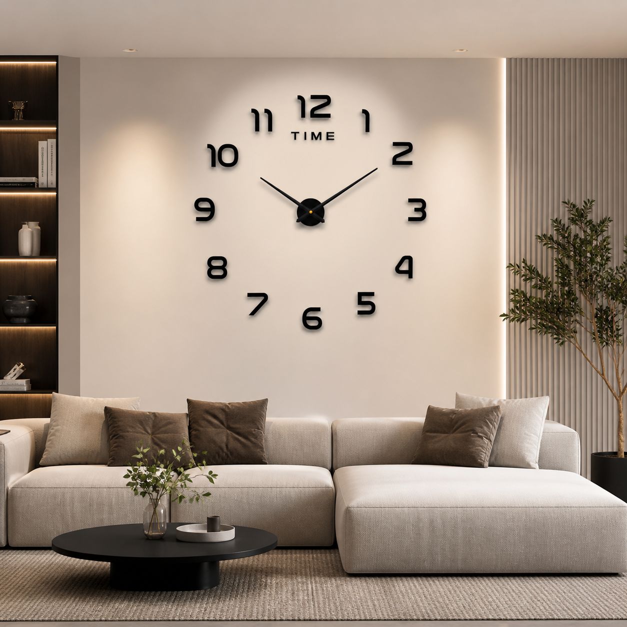 Horloge Murale Minimal Time