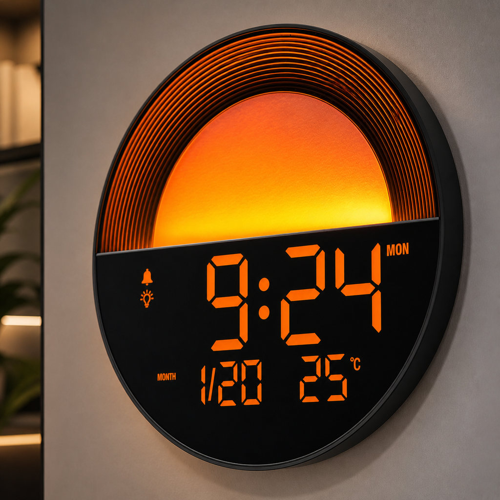 Horloge Murale Sunset LED