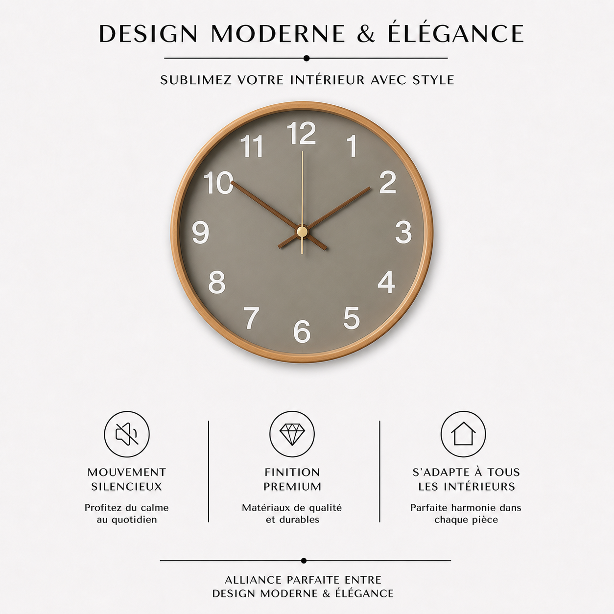 Horloge Murale Nordic Pure