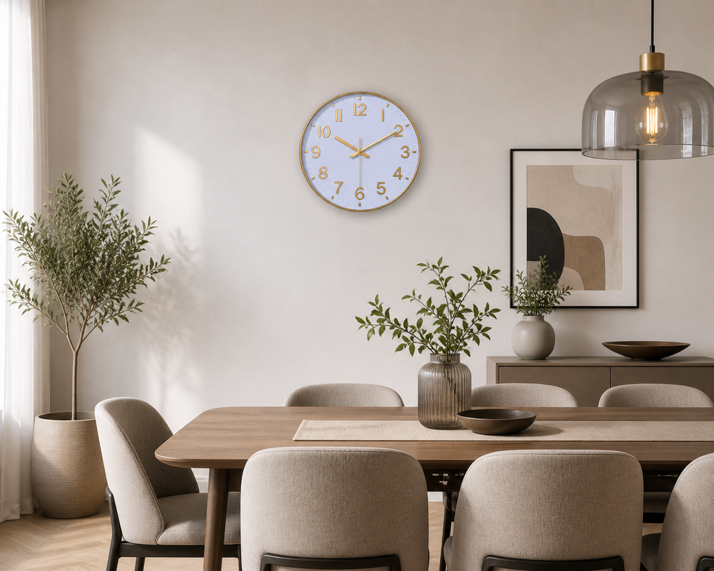 Horloge Murale Élégance Dorée