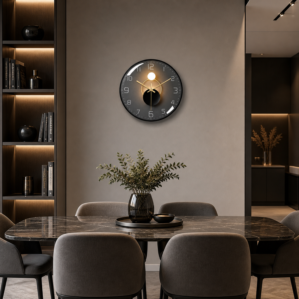 Horloge Murale Eclipse Lumière