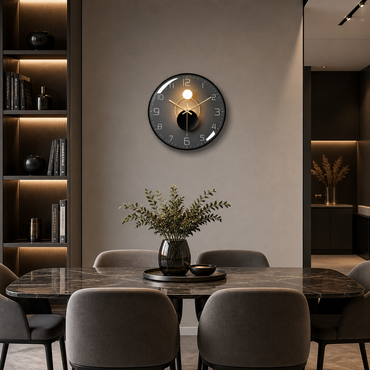 Horloge Murale Eclipse Lumière