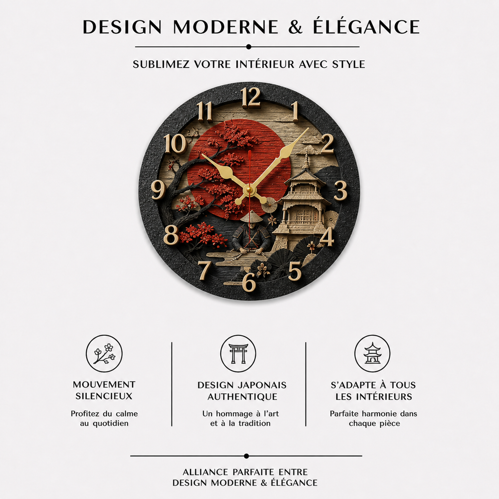 Horloge Murale Kyoto Prestige