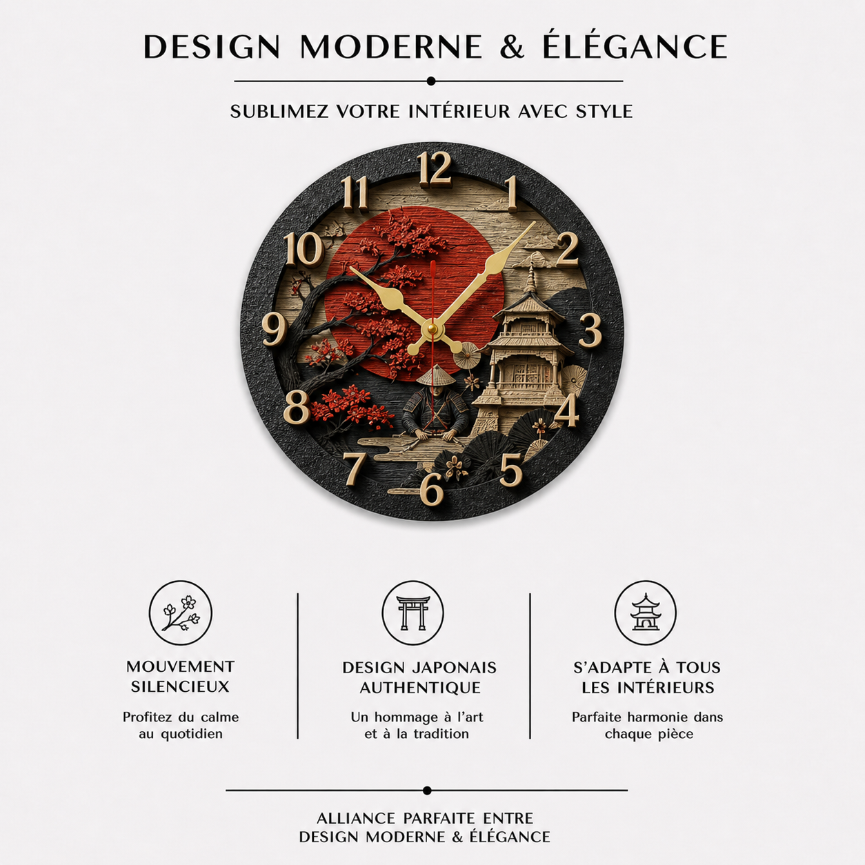 Horloge Murale Kyoto Prestige