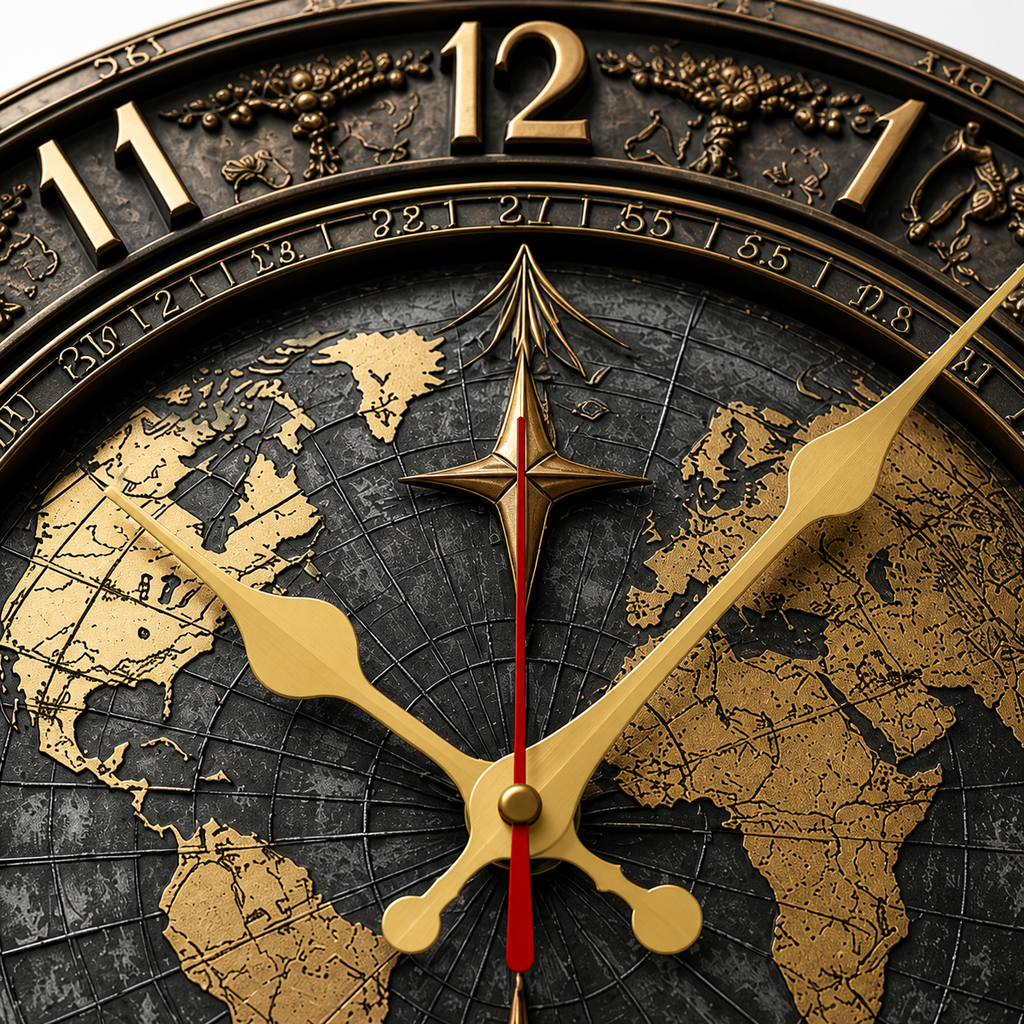 Horloge Murale Globe Héritage