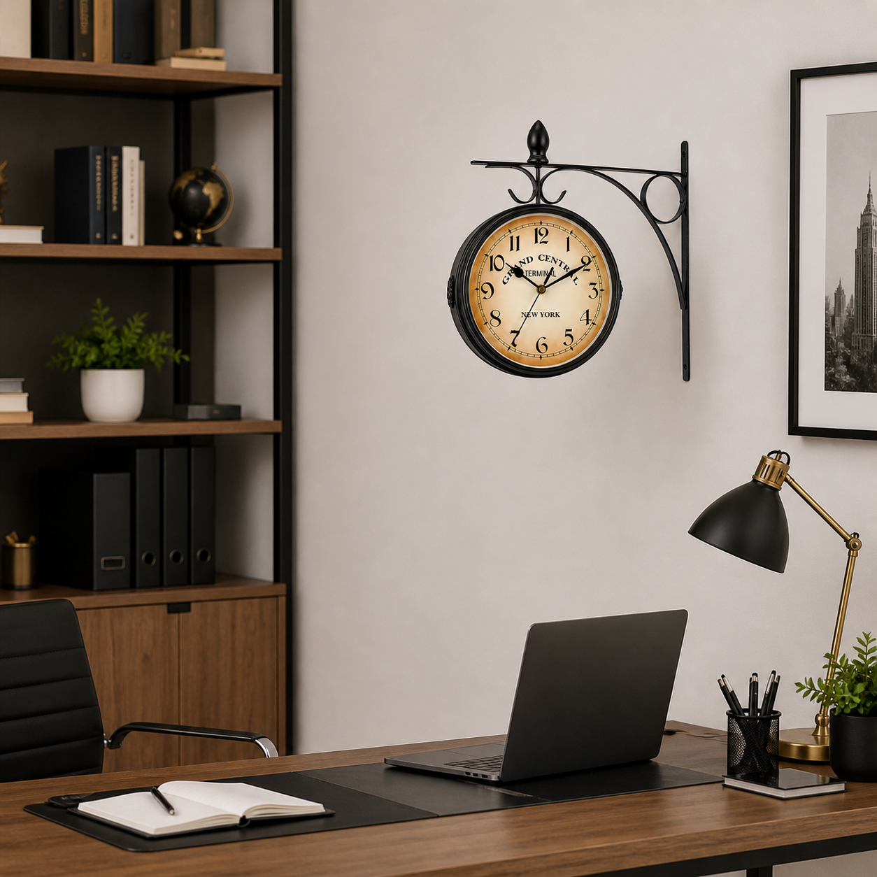 Horloge Murale Station Vintage