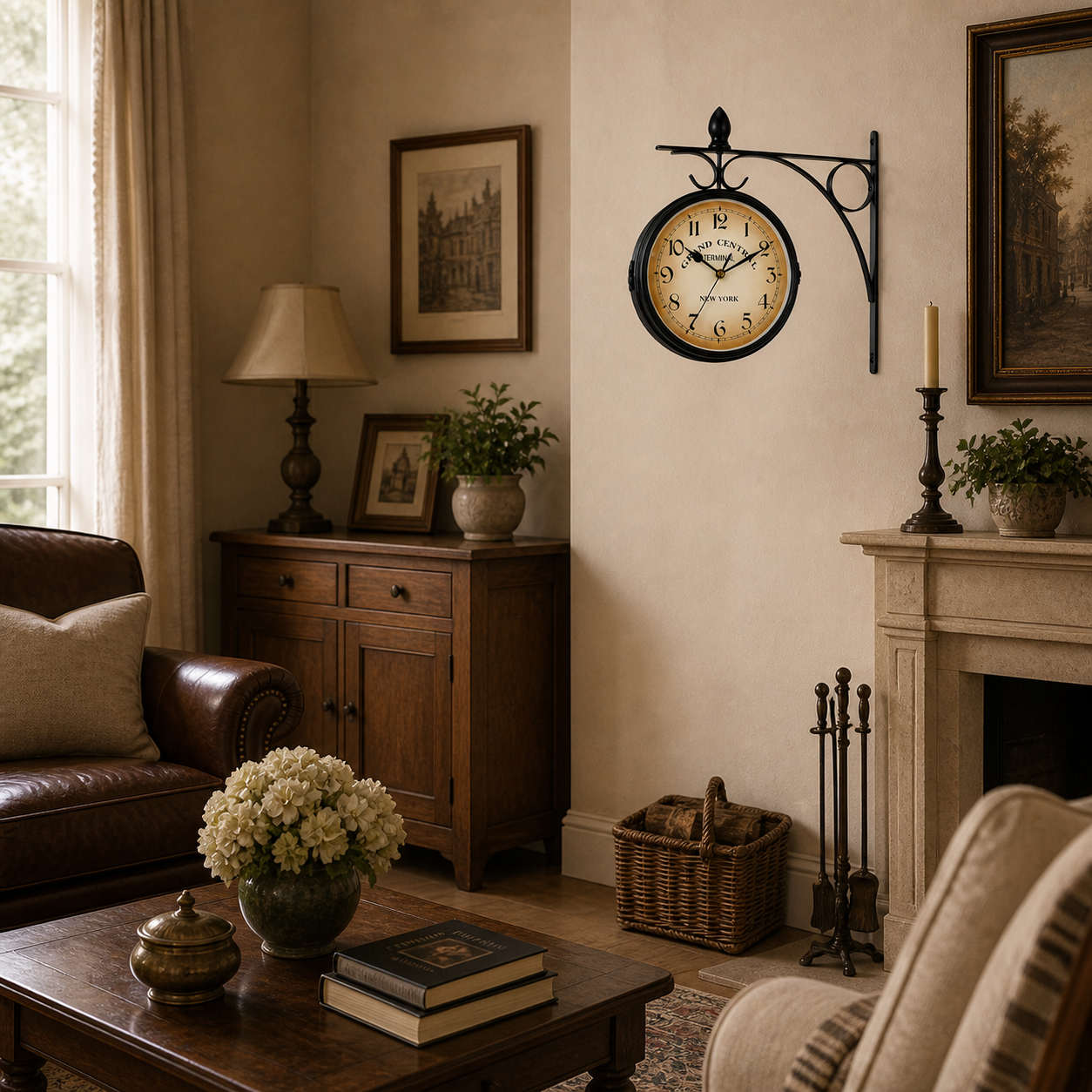 Horloge Murale Station Vintage