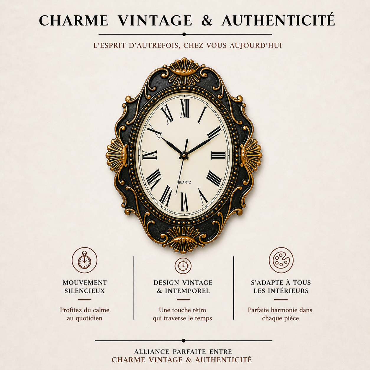 Horloge Murale Royale Héritage