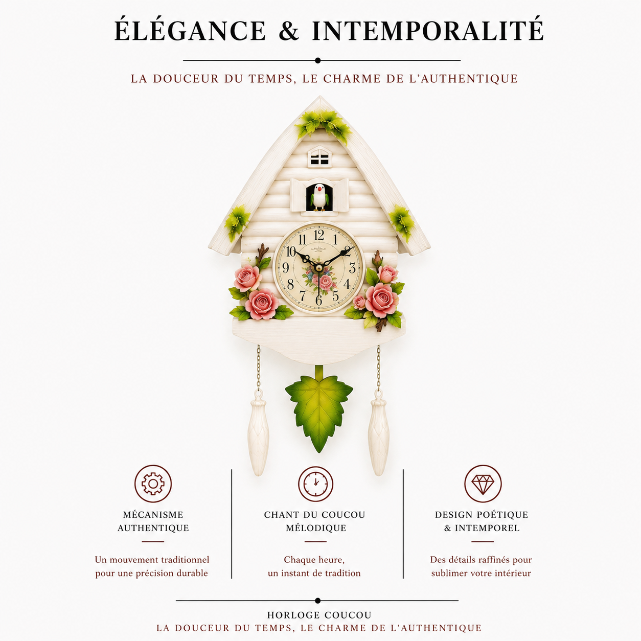 Horloge Coucou Fairy Cottage