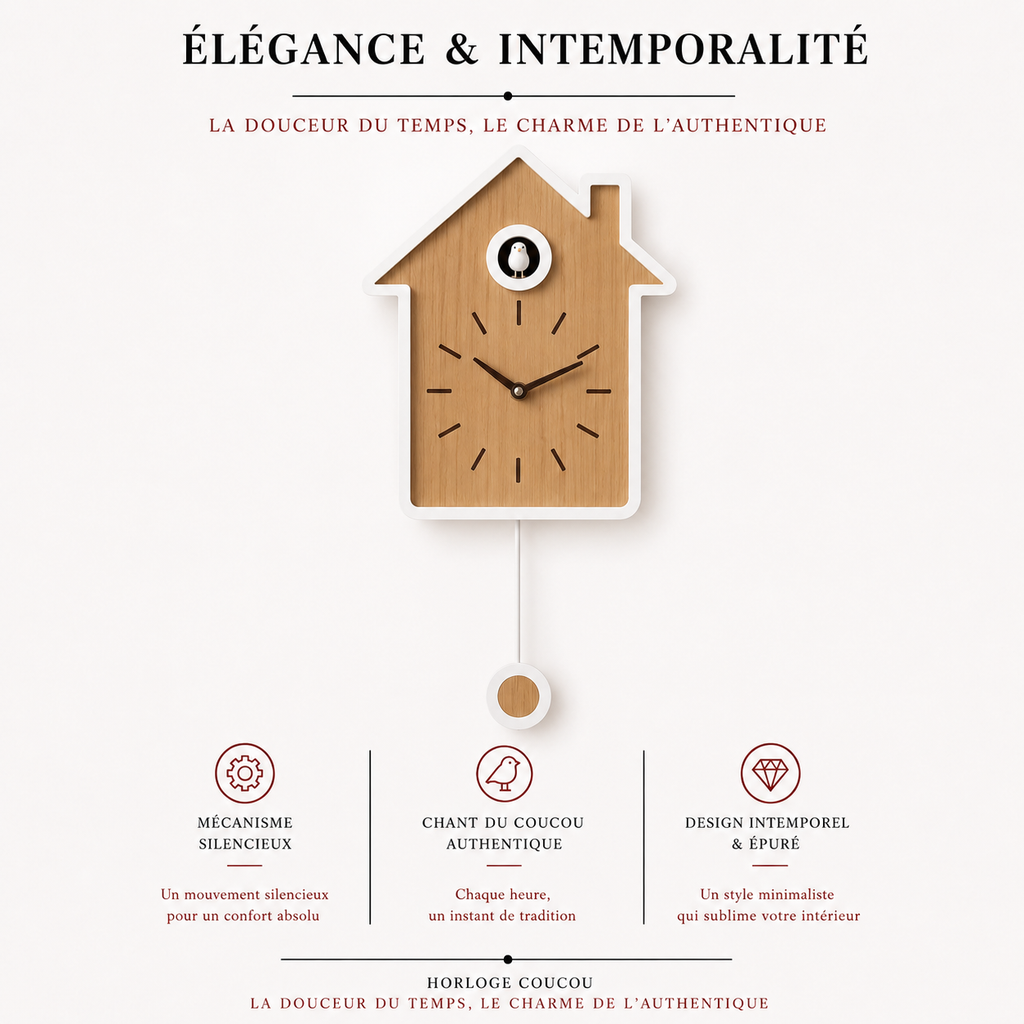 Horloge Coucou Nordic Wood