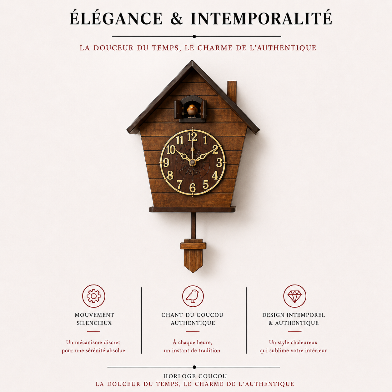 Horloge Coucou Héritage Campagne
