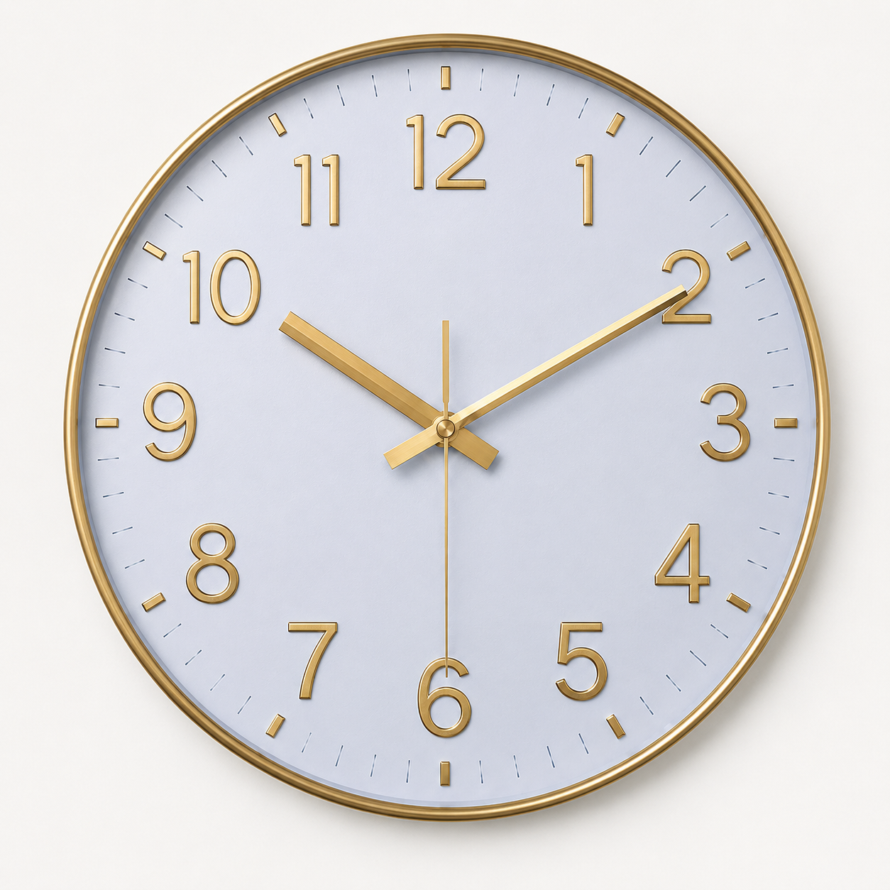 Horloge Murale Élégance Dorée