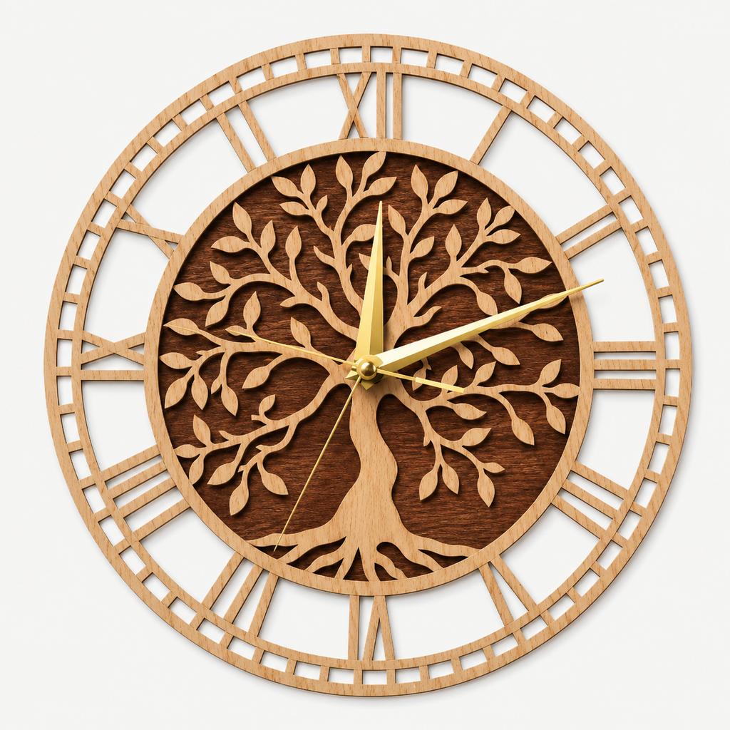 Horloge Murale Arbre Éternel