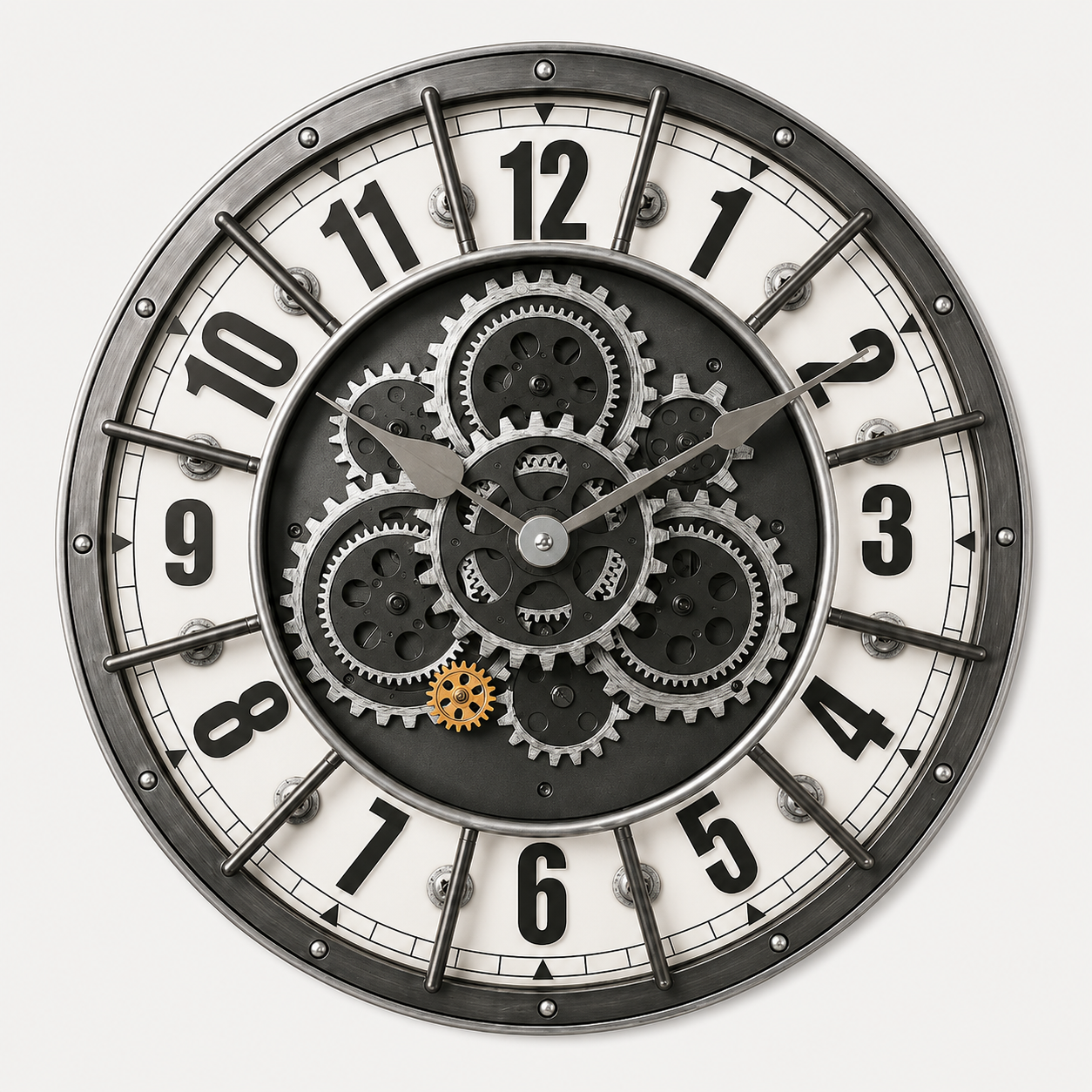 Horloge Murale Industrial Gear Prestige